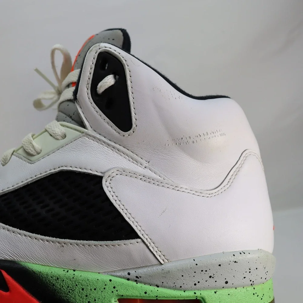 Nike Air Jordan 5 Retro Pro Stars White Green Men's Shoes Sneakers Size 11.5‎